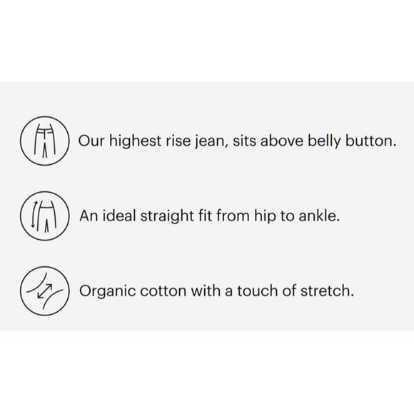 Everlane The Way High Raw Hem High Rise Black Jeans Women’s Size 26 Regular - Picture 5 of 5